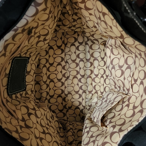 Coach black purse with matching wallet $59. Gently used. Looks brand new - Picture 4 of 8